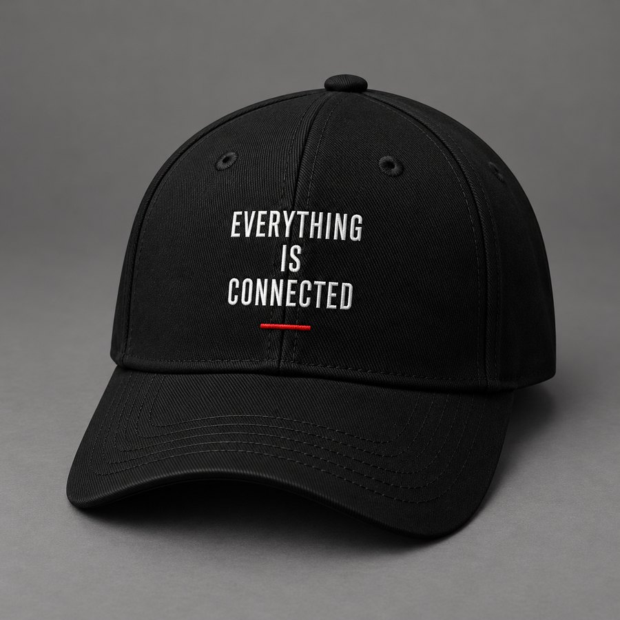 Everything is connected cap, design concept