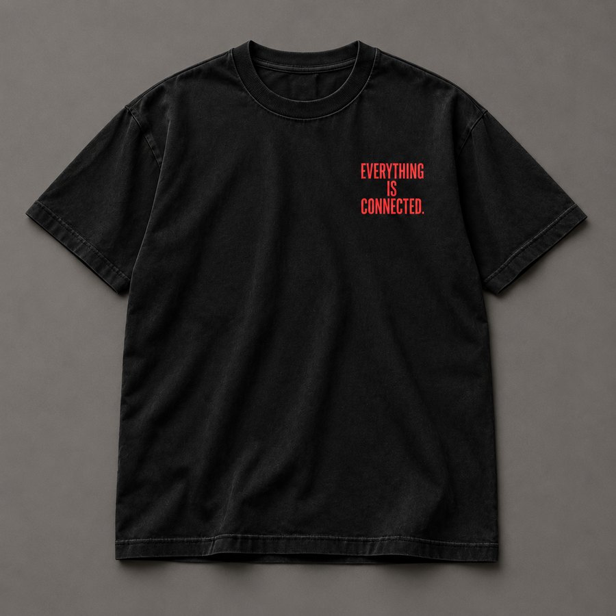 Everything is connected tee, design concept