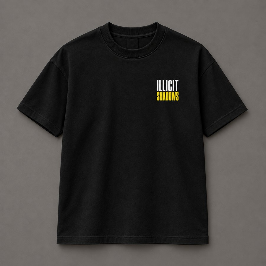 Illicit Shadows tee, design concept